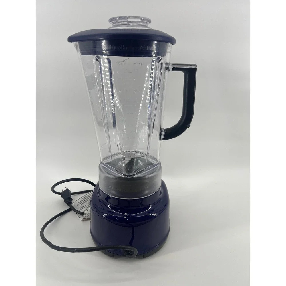 KitchenAid KSB1575QBU Diamond 5-Speed Blender Cobalt Blue 60oz BPA-Free Jar